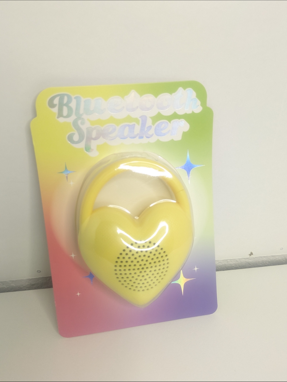 Yellow Heart Bluetooth Speaker - Portable Wireless Audio